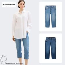 Tom Tailor Femmes Denim Capri Pantalon Slim Shorts Avec Design Stone Wash Fashio