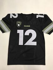 Trojan Magnum 12 Black Olive Football Jersey Men Size Medium Nice New Rare