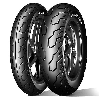 Tyre Pair Dunlop 120/80-17 61v K555 + 140/80-15 67h K555 (j)