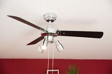 Ventilateur Plafond Avec Lumière Cyrus Chrome 107 Cm Ventilateur Plafond Chambre