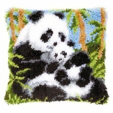Vervaco Pn-0021853 Kit De Coussin Au Crochet 40x40cm Ours Panda *neuf*