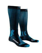 X-bionic X-socks Run Energizer 4.0 Chaussettes Running, Opal Noir / Twyce Bleu