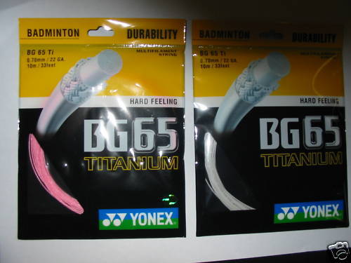 Yonex Bg65 Badminton String - 0.70mm - 200m Reel - Amber - Rrp £130