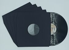100 Pochettes Interieures En Papier Doublees Noires Pour Vinyles 33t 33 Tours!