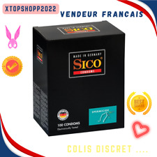 100 Préservatifs Sico Spermicide Lubrifié - Sico Neuf Top Produit