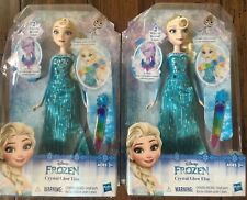 2 New Disney Frozen Crystal Glow Elsa Doll Hasbro 3+ Disney Princess Free Ship