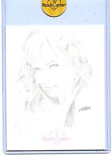 2007 Benchwarmer Christy Hemme Jumbo Sketch Card By Dyson
