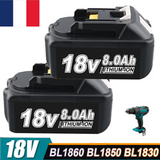 2x 18v Batterie Pour Makita Lxt Li-ion 8ah Bl1860 Bl1850 Bl1830 194204-5 Nouveau