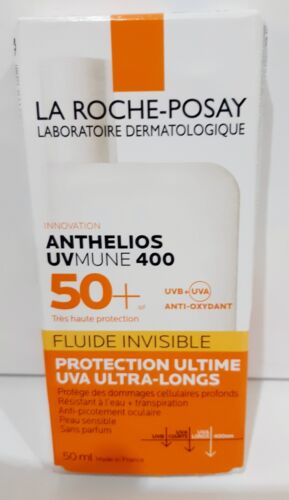 3 X 50ml La Roche-posay Anthelios Spf50+ Invisible Fluid Sun Cream Expiry 2026