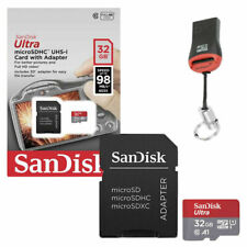 32 - 128gb Sandisk Carte Mémoire Pour Oppo A94 5g Micro Sd Sdxc + Lecteur De