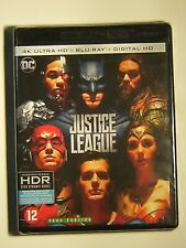 4k Ultra Hd + Blu-ray Justice League [ 2017 Zack Snyder ] Neuf Sous Blister