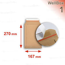 50 Enveloppes Carton Rigide Renforcé 176x270 Wellbox 1