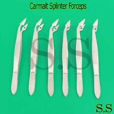 6 Carmalt Splinter Tweezer Surgical & Veterinary Instruments