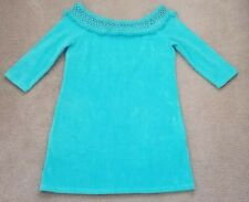 $98 Sold Out Boston Proper Aqua Blue Beach Cover Up Dress Size Small 4/6 New