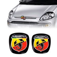 Adhésif Abarth 3d Remplacement Logo Pour Fiat Punto Evo, Avant + Arrière