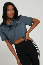 Adidas Originaux Polo T-shirt Femmes Héritage Bleu Vêtement De Sport Décontracté