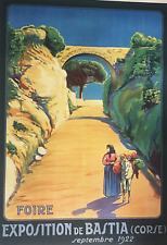 Affiche Poster Bastia 1922 Corse