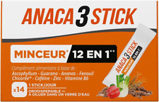 Anaca 3 - Stick Minceur 12 En 1 – Complément Alimentaire – 12 Actions En Lien Av