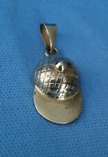 Artisan Crafted 92.5 Sterling Silver Man Cap Pendant