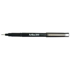 Artline 200 Black Fineliner Pens, Pack Of 12 (a2001)