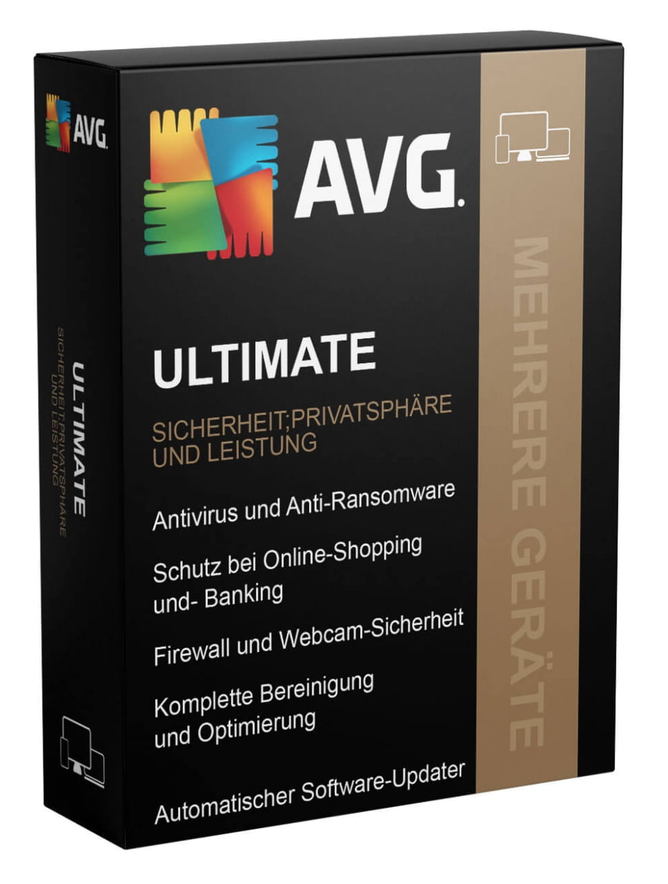 avg ultimate 2023, multi device inkl.vpn 5 devices 2 years red