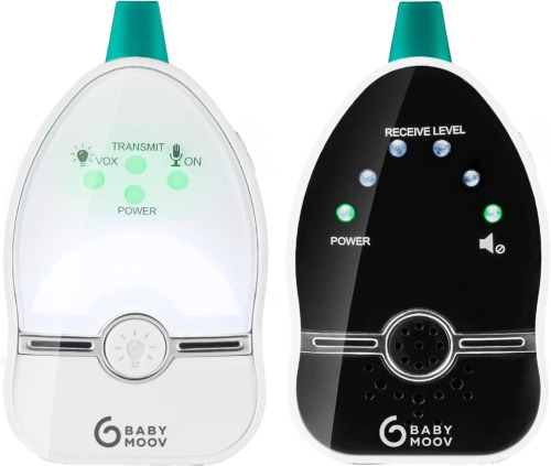 Babymoov Easy Care Baby Monitor Audio, 500 M Range, Night Light, Vox 