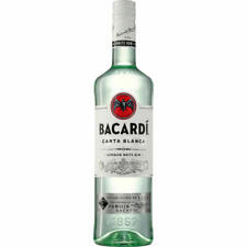 Bacardi Carta Blanca Superior White Rum Rhum Blanc Spiritueux Alcool 37.5% 1 L