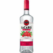Bacardi Razz, Rhum Aromatisé, Himbeere, Spirituose, Alkohol, 37,5%, 1 L