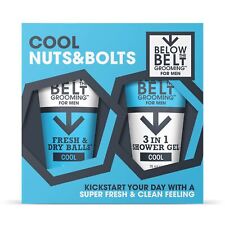 Below The Belt Grooming Cool Nuts & Bolts Gift Set - Includes Fresh & Dry Bal...