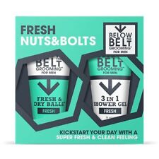 Below The Belt Grooming Fresh Nuts & Bolts Gift Set - Includes Fresh & Dry Ba...