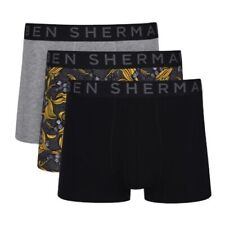 Ben Sherman 3 Paquet Boxers Jiraiya Slips Coton Blend Logo Stretch Sous-vêtement