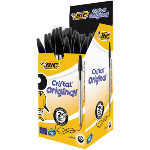 Bic Box Of 60 Original Ballpoint Pens Medium Point (1.0mm) – Black - Brand New