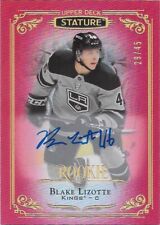 Blake Lizotte 2019-20 19-20 Ud Stature Rookie Autograph Auto Red Parallel /45