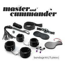 Bondage Master Kit Set 11 Pieces Menottes Collier Adulte Bondage Clips Set Bdsm