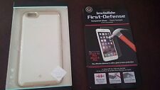Brand New Caseology Iphone 6 Plus 6s Plus Envoy White Case & Tempered Glass 