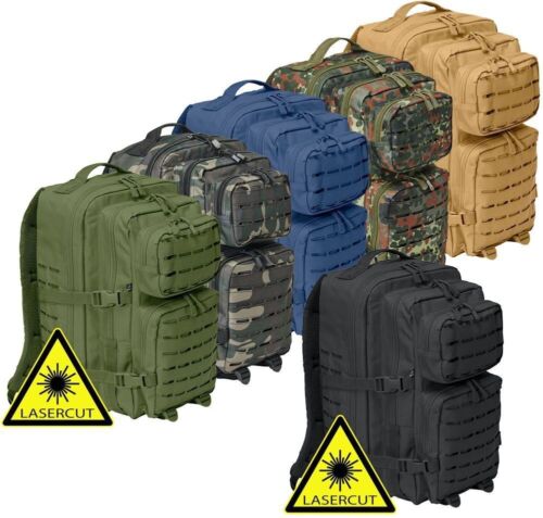 Brandit Us Military Patrol Combat Army Backpack Cooper Lasercut Rucksack Camel
