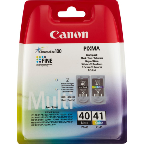 Canon Pg-40/cl-41 Black & Colour Ink Cartridge - Multipack