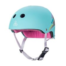 Casque Bleu Sweatsaver Helmet Teal Hologram Xs/s (51-54 Cm) Triple Eight (hav)