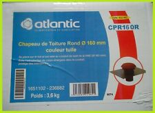  Chapeau De Toiture Rond Universel - Diamètre Conduit 160mm -  Atlantic Cpr160r