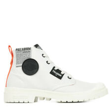 Chaussures Boots Palladium Unisexe Sp20 Overlab Blanc Blanche Textile Lacets