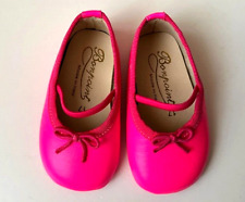 Chaussures Chausson En Cuir Rose Vif Bébé Pointure 17 Bonpoint Neuf !!!