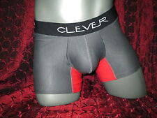 Clever Underwear Cotton Sin Boxer Brief Black / Red (m)