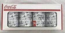 Coca Cola Set Of 4 Can Glasses The Contour Bottle Design