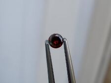 Cognac Red Natural Diamond Loose Faceted Round 3mm