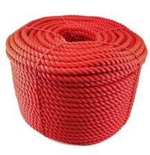 Corde Souple Multifilament Rouge 24 Mm 3 Brins X 10 Mètres (corde Flottante)