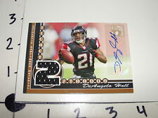 Deangelo Hall: 2007 Topps Exclusive Ticket Auto Jersey - Falcons/redskins/hokies