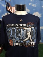 Detroit Tigers Vtg Rare Miguel Cabrera Xl Extra Large Navy Blue T-shirt Shirt C7