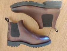Doucal's Chelsea Boots En Cuir Marron Taille 40 Neuves