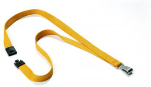 Durable Soft Premium Neck Lanyards With Clip & Safety Release| 10 Pack | Yellow