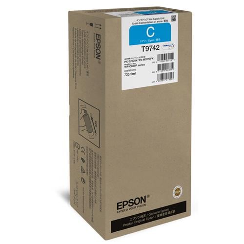 epson c13t974200/t9742 ink cartridge cyan, 84k pages 735,2ml for...